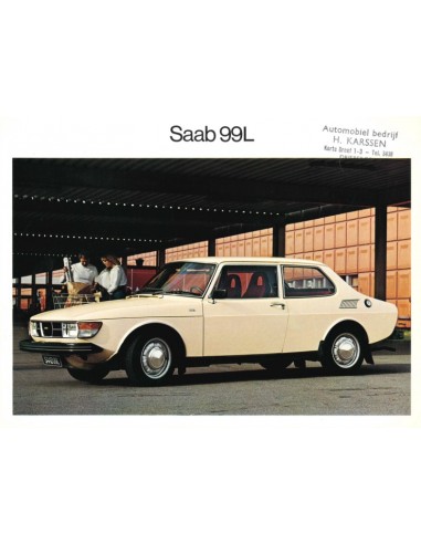 1978 SAAB 99L LEAFLET NEDERLANDS