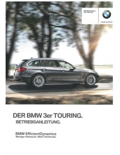 2012 BMW 3 SERIES TOURING OWNERS MANUAL GERMAN