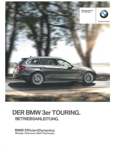 2012 BMW 3 SERIE TOURING INSTRUCTIEBOEKJE DUITS