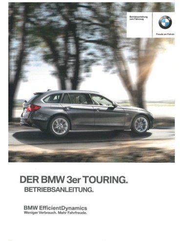 2012 BMW 3 SERIES TOURING OWNERS MANUAL GERMAN
