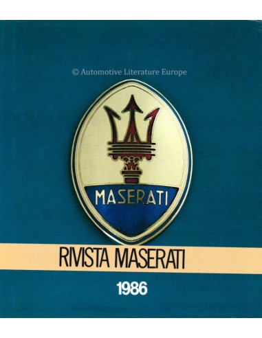 1986 RIVISTA MASERATI 1 - BOEK