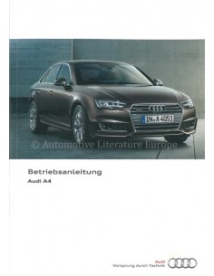 2016 AUDI A4 BETRIEBSANLEITUNG DEUTSCH