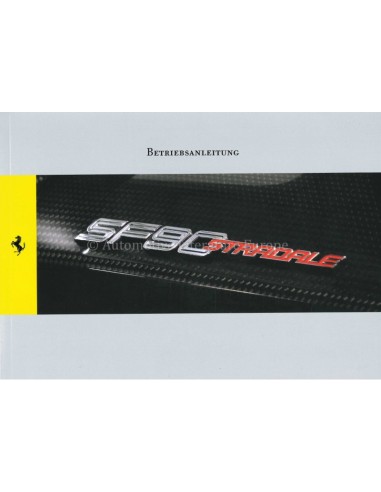 2020 FERRARI SF90 STRADALE OWNERS MANUAL GERMAN