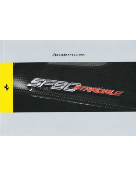 2020 FERRARI SF90 STRADALE OWNERS MANUAL GERMAN