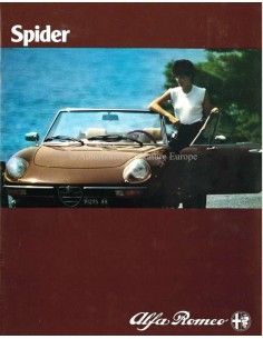 1981 ALFA ROMEO SPIDER BROCHURE DUTCH