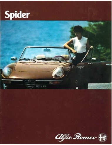 1981 ALFA ROMEO SPIDER PROSPEKT NIEDERLÄNDISCH