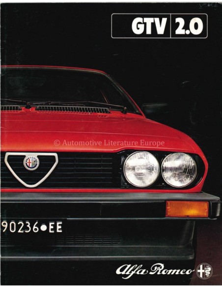 1981 ALFA ROMEO GTV 2.0 PROSPEKT NIEDERLÄNDISCH