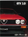 1981 ALFA ROMEO GTV 2.0 BROCHURE NEDERLANDS