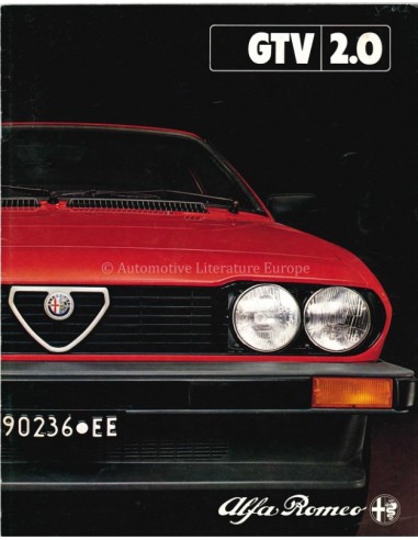 1981 ALFA ROMEO GTV 2.0 BROCHURE DUITS