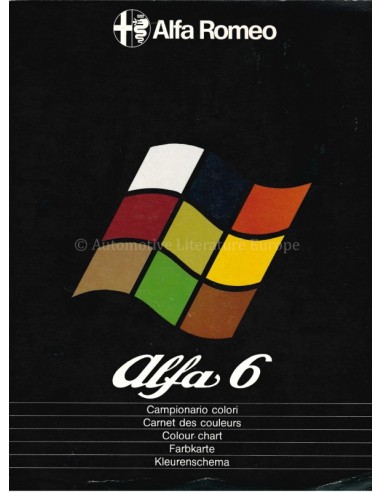 1979 ALFA ROMEO ALFA 6 KLEURENSCHEMA...
