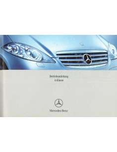2004 MERCEDES BENZ A KLASSE INSTRUCTIEBOEKJE DUITS