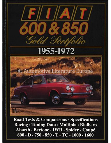 FIAT - 600 & 850 - GOLD PORTFOLIO - BROOKLANDS - BOEK