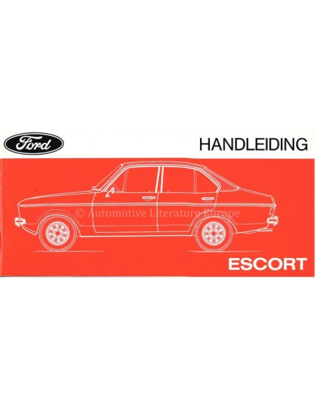 1975 FORD ESCORT OWNERS MANUAL DUTCH