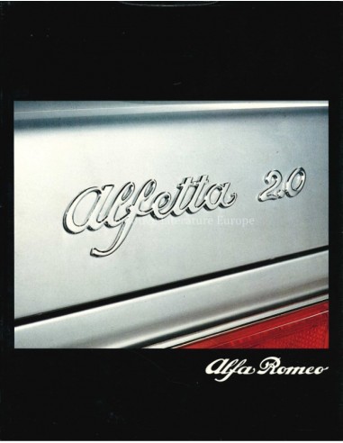 1981 ALFA ROMEO ALFETTA 2.0 BROCHURE FRENCH