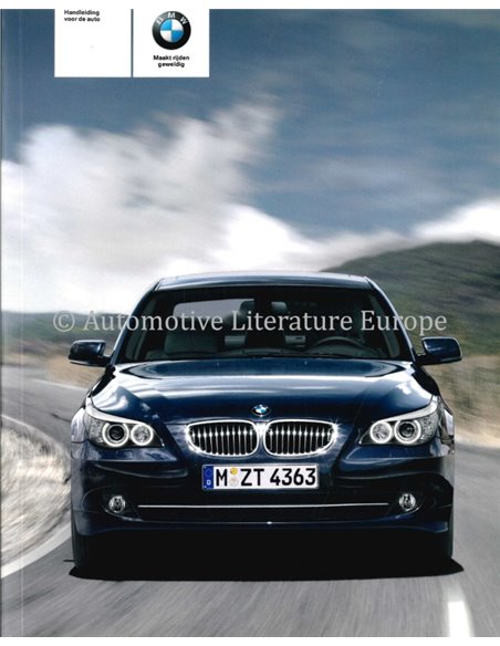 2008 BMW 5 SERIES OWNER'S MANUAL DUTCH