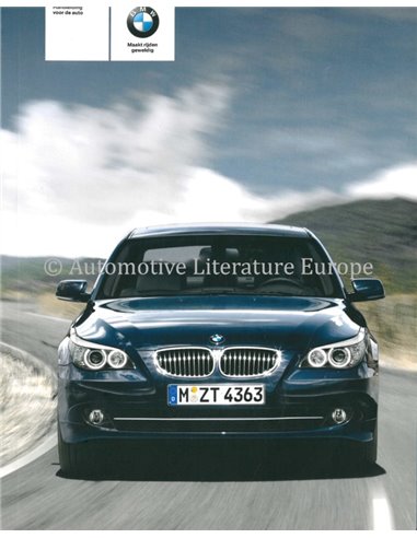 2008 BMW 5 SERIE INSTRUCTIEBOEKJE NEDERLANDS
