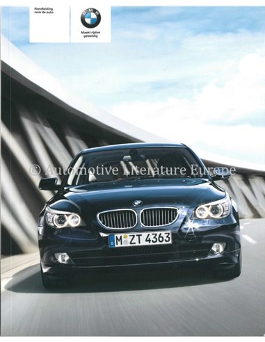 2009 BMW 5ER BETRIEBSANLEITUNG NIEDERLÄNDISCH