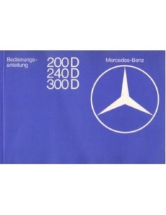 1979 MERCEDES BENZ E KLASSE DIESEL INSTRUCTIEBOEKJE DUITS