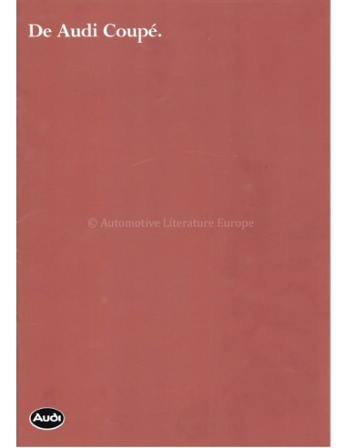 1980 AUDI COUPE BROCHURE DUTCH