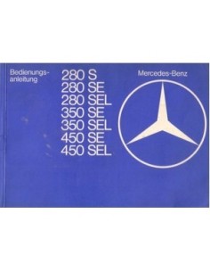 1978 MERCEDES BENZ S KLASSE INSTRUCTIEBOEKJE DUITS