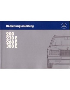 1985 MERCEDES BENZ E KLASSE INSTRUCTIEBOEKJE DUITS