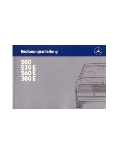 1985 MERCEDES BENZ E KLASSE INSTRUCTIEBOEKJE DUITS