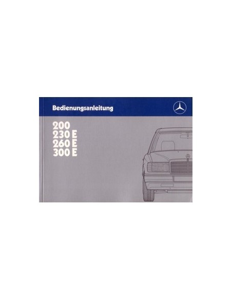 1985 MERCEDES BENZ E KLASSE INSTRUCTIEBOEKJE DUITS
