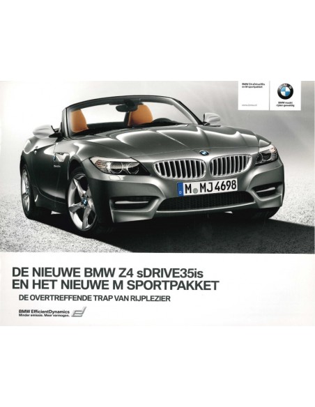 2009 BMW Z4 SDRIVE35IS BROCHURE DUTCH