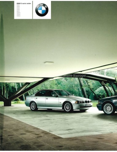2001 BMW 5 SERIE SEDAN BROCHURE NEDERLANDS