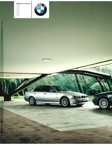 2002 BMW 5 SERIE TOURING BROCHURE DUITS