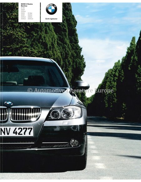 2006 BMW 3 SERIE SEDAN BROCHURE NEDERLANDS
