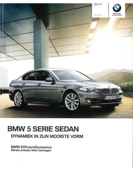 2011 BMW 5 SERIE SEDAN BROCHURE NEDERLANDS