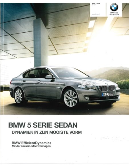 2011 BMW 5 SERIES SALOON BROCHURE DUTCH