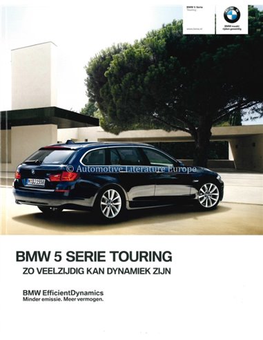 2011 BMW 5 SERIES TOURING BROCHURE DUTCH