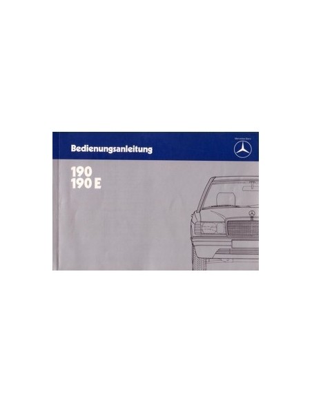 1983 MERCEDES BENZ 190 INSTRUCTIEBOEKJE DUITS