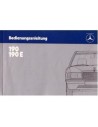 1983 MERCEDES BENZ 190 INSTRUCTIEBOEKJE DUITS