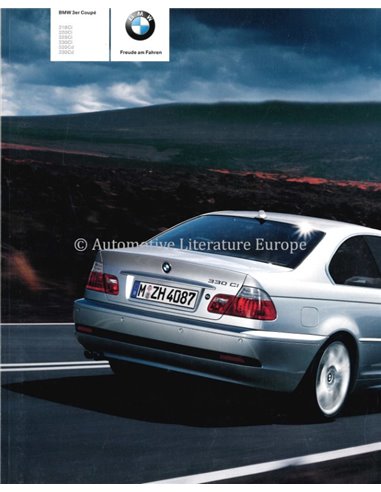 2004 BMW 3 SERIE COUPÉ BROCHURE DUITS