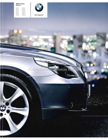 2005 BMW 5 SERIE SEDAN BROCHURE NEDERLANDS (BE)