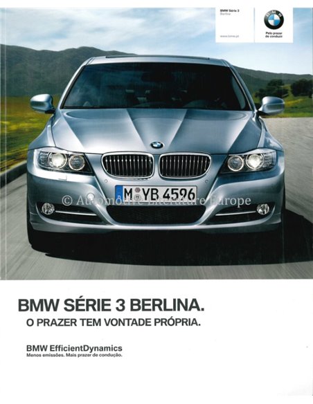 2009 BMW 3 SERIE SEDAN BROCHURE PORTUGEES