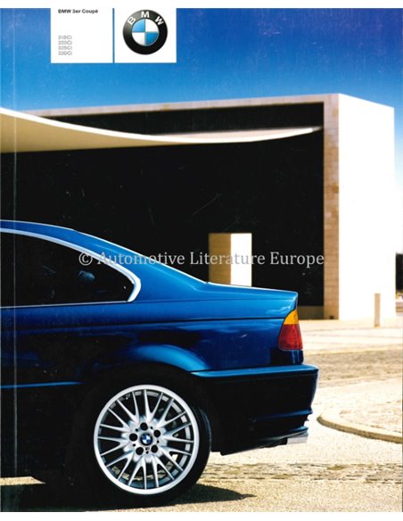 2001 BMW 3 SERIES COUPÉ BROCHURE GERMAN