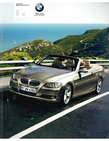 2007 BMW 3 SERIES CONVERTIBLE BROCHURE DUTCH
