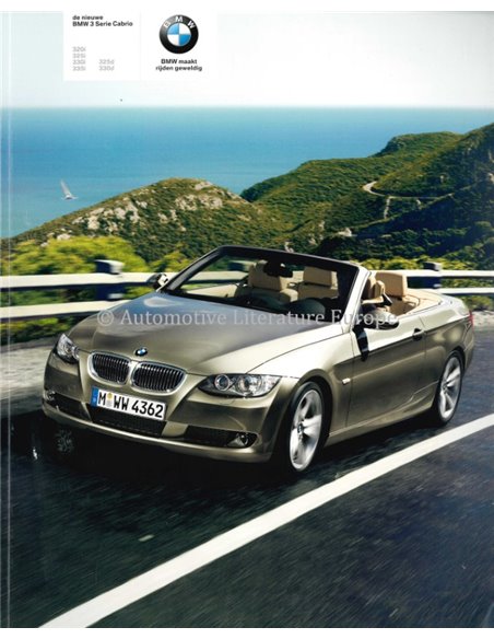 2007 BMW 3 SERIE CABRIOLET BROCHURE NEDERLANDS