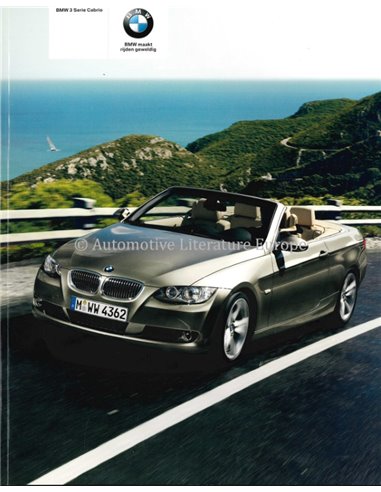 2009 BMW 3 SERIES CONVERTIBLE BROCHURE DUTCH