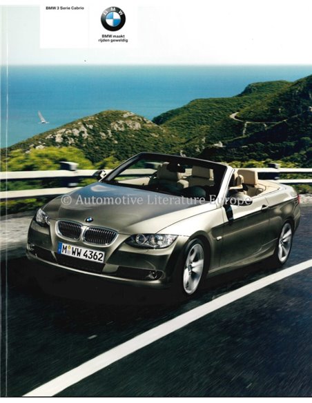 2009 BMW 3ER CABRIO PROSPEKT NIEDERLÄNDISCH
