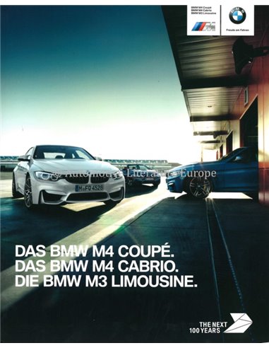 2016 BMW M3 | M4 BROCHURE GERMAN