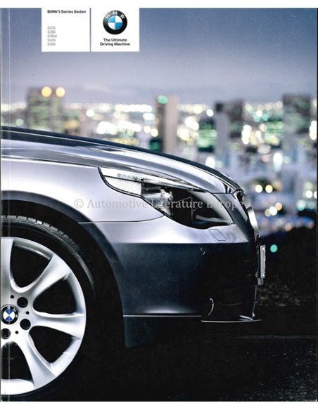 2005 BMW 5 SERIE SEDAN BROCHURE ENGELS (AUS)