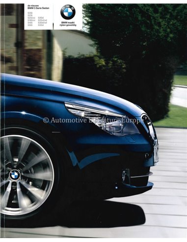 2007 BMW 5 SERIE SEDAN BROCHURE NEDERLANDS
