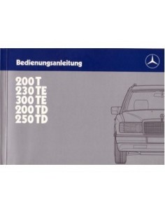 1986 MERCEDES BENZ E KLASSE T INSTRUCTIEBOEKJE DUITS