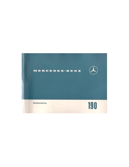 1963 MERCEDES BENZ 190 C INSTRUCTIEBOEKJE DUITS
