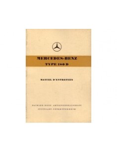 1957 MERCEDES BENZ 180 D INSTRUCTIEBOEKJE FRANS